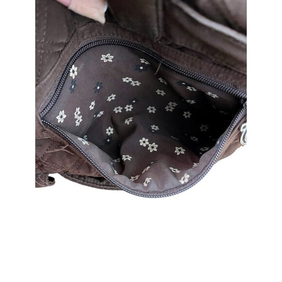 Vera Bradley Brown Quilted Microfiber Tote Shoulder Bag/Hand Bag & Wallett - Picture 7 of 16